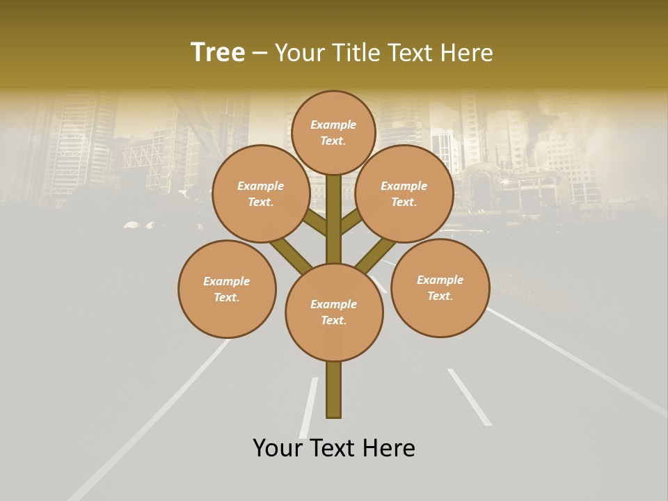 Road Travel Aircraft PowerPoint Template