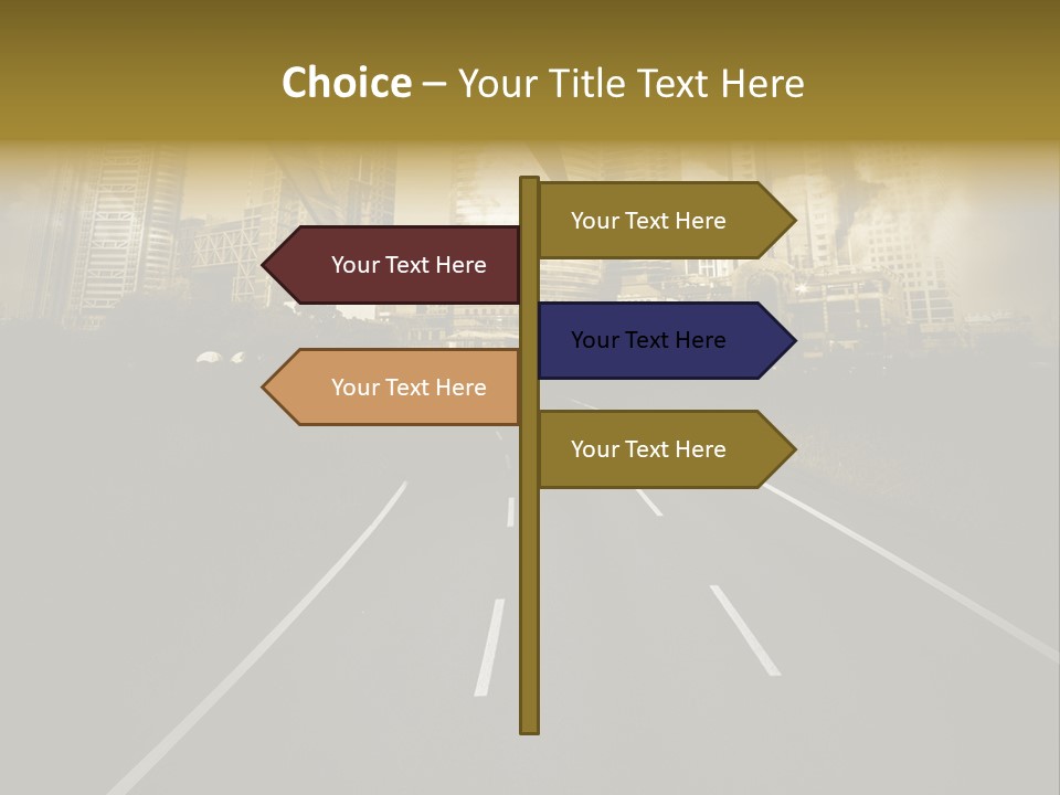 Road Travel Aircraft PowerPoint Template