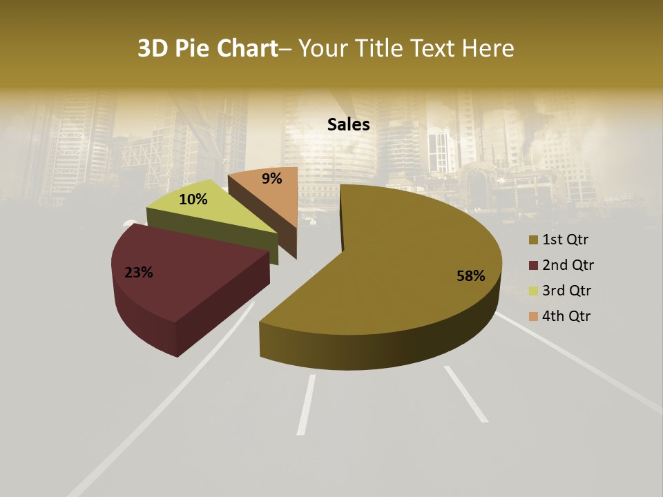 Road Travel Aircraft PowerPoint Template