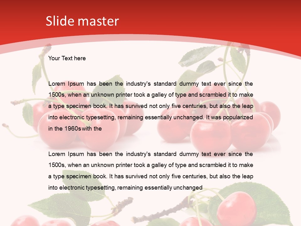 Fruit Branch Harvest PowerPoint Template