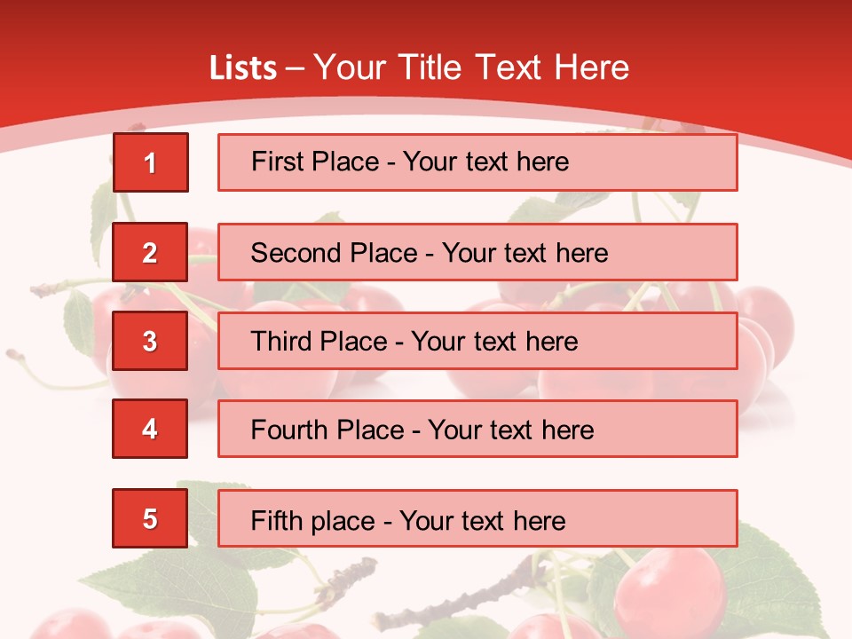 Fruit Branch Harvest PowerPoint Template