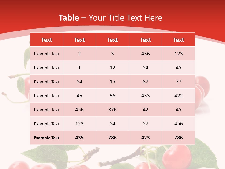 Fruit Branch Harvest PowerPoint Template