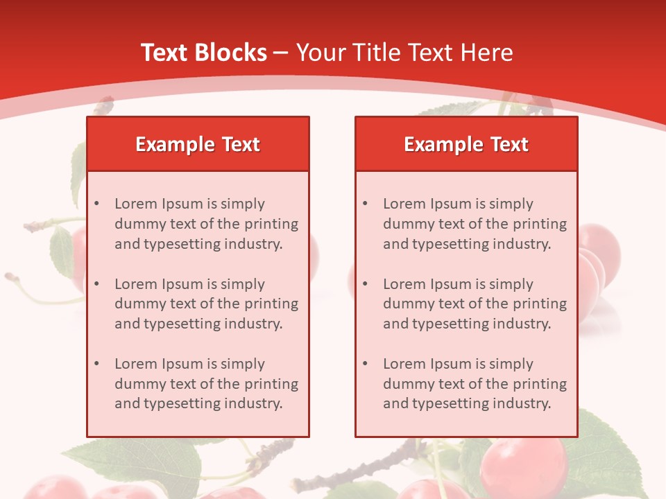Fruit Branch Harvest PowerPoint Template