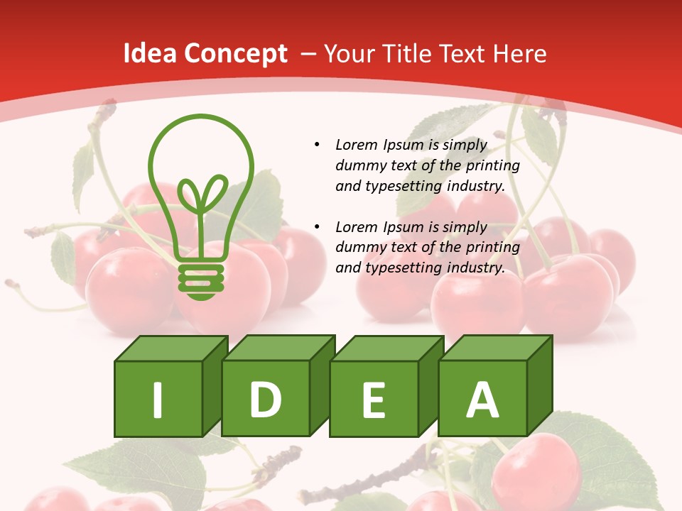 Fruit Branch Harvest PowerPoint Template