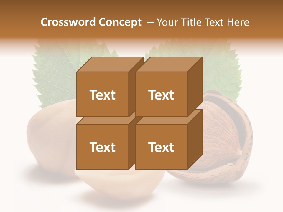 Skin Hazelnut Nuts PowerPoint Template