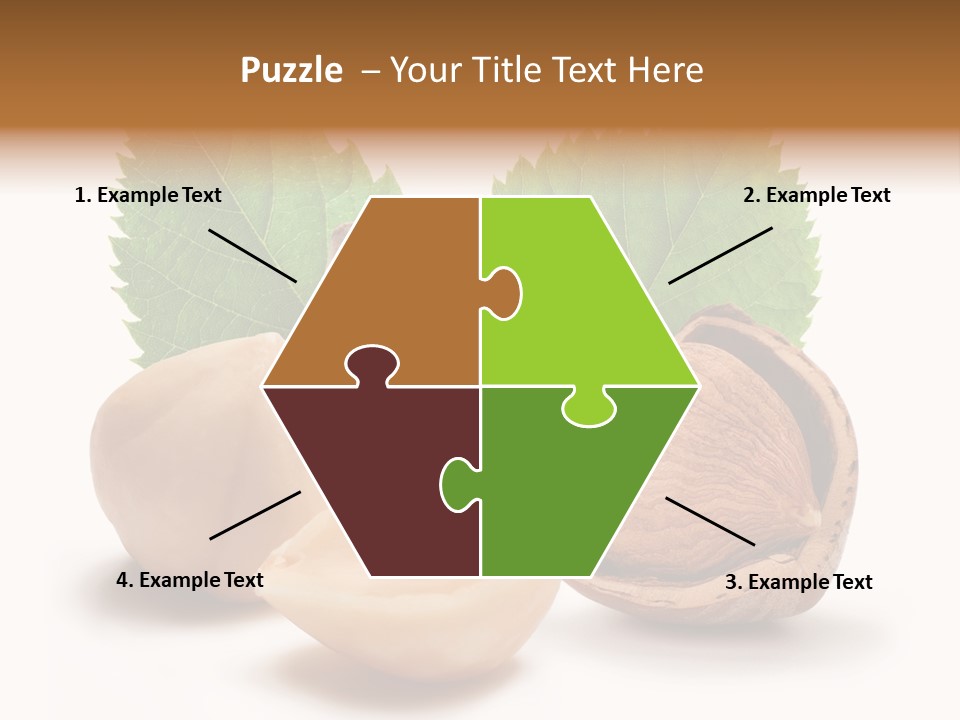 Skin Hazelnut Nuts PowerPoint Template