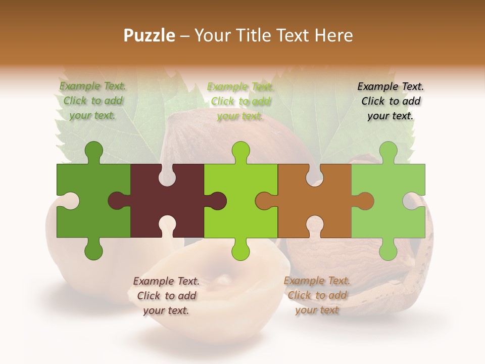 Skin Hazelnut Nuts PowerPoint Template