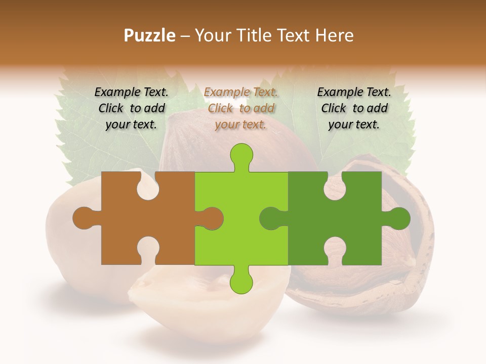 Skin Hazelnut Nuts PowerPoint Template