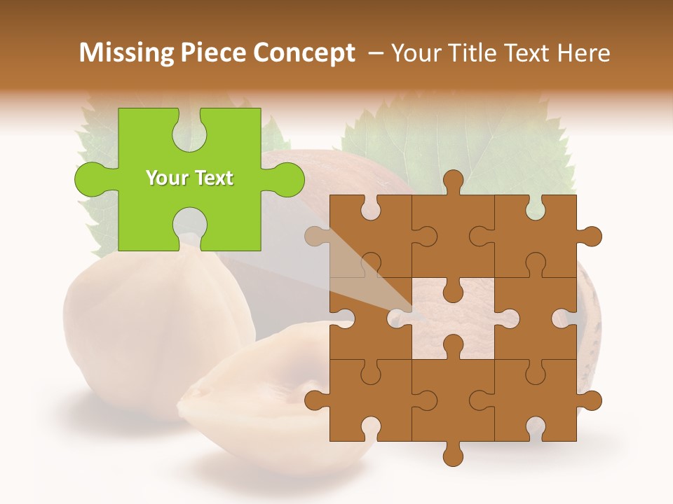 Skin Hazelnut Nuts PowerPoint Template