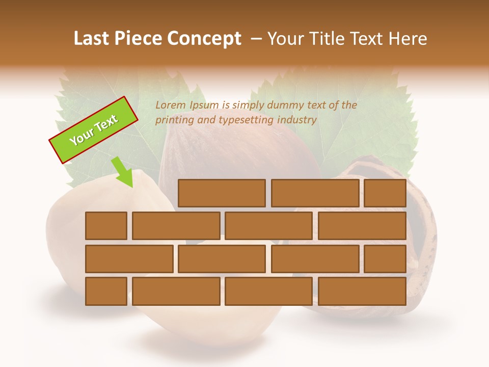 Skin Hazelnut Nuts PowerPoint Template