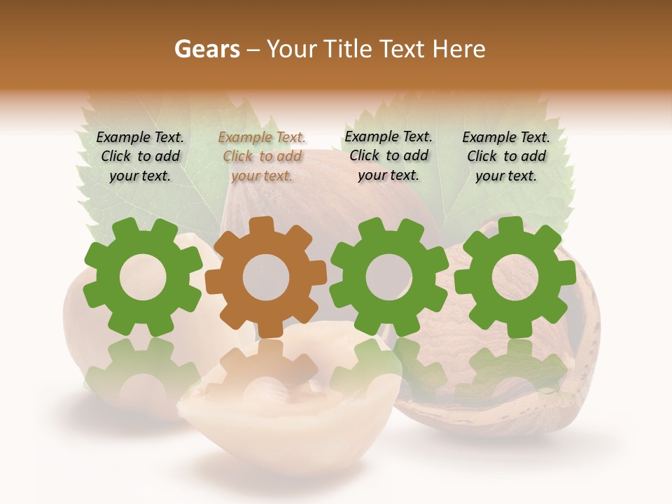 Skin Hazelnut Nuts PowerPoint Template