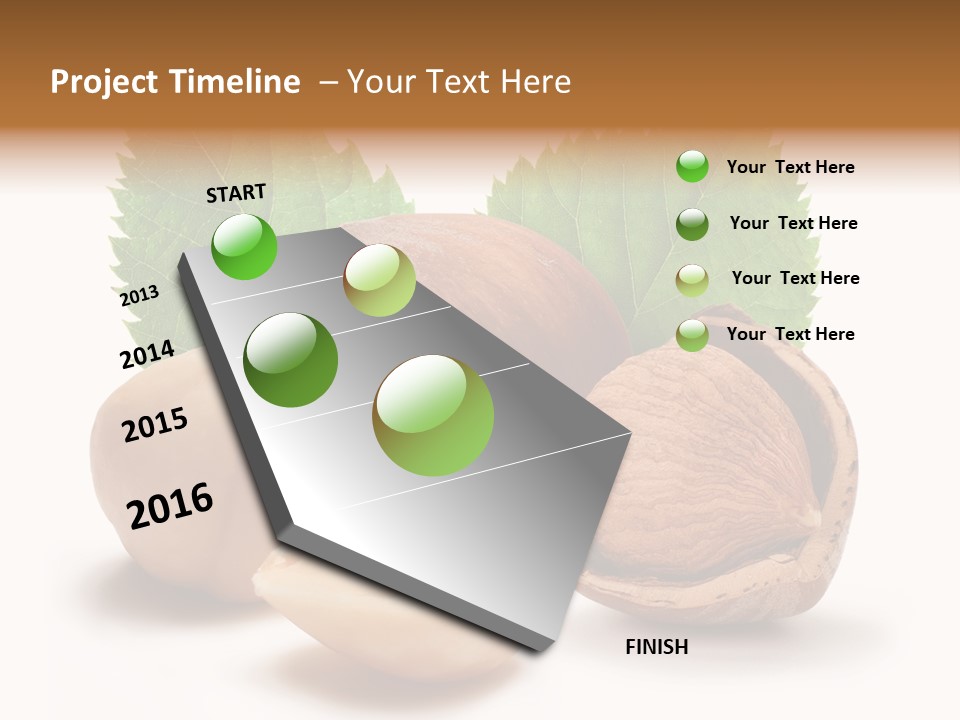 Skin Hazelnut Nuts PowerPoint Template