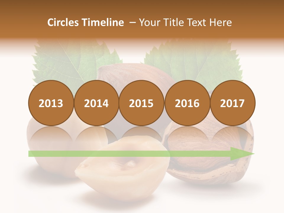 Skin Hazelnut Nuts PowerPoint Template
