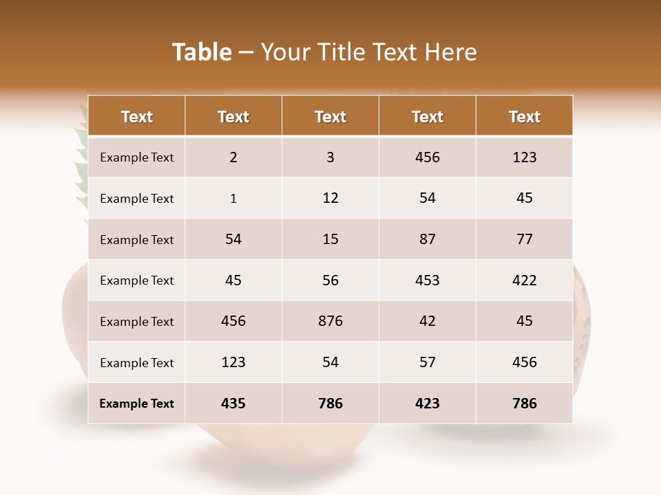 Skin Hazelnut Nuts PowerPoint Template