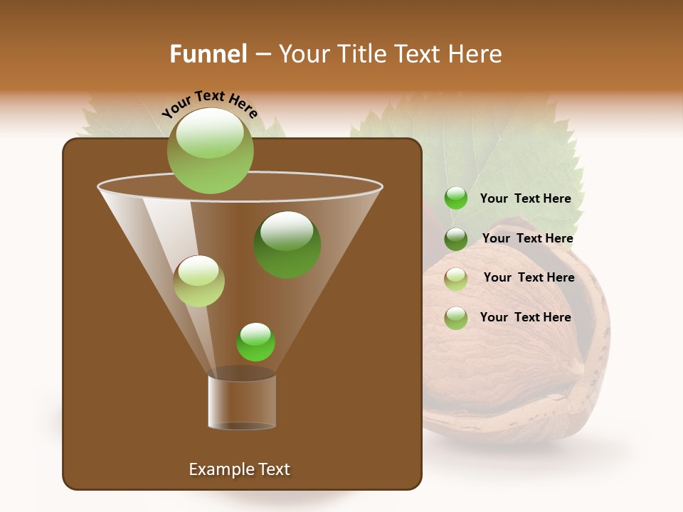 Skin Hazelnut Nuts PowerPoint Template