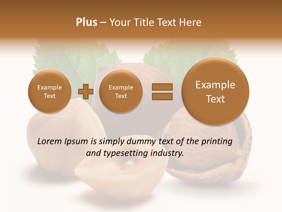 Skin Hazelnut Nuts PowerPoint Template