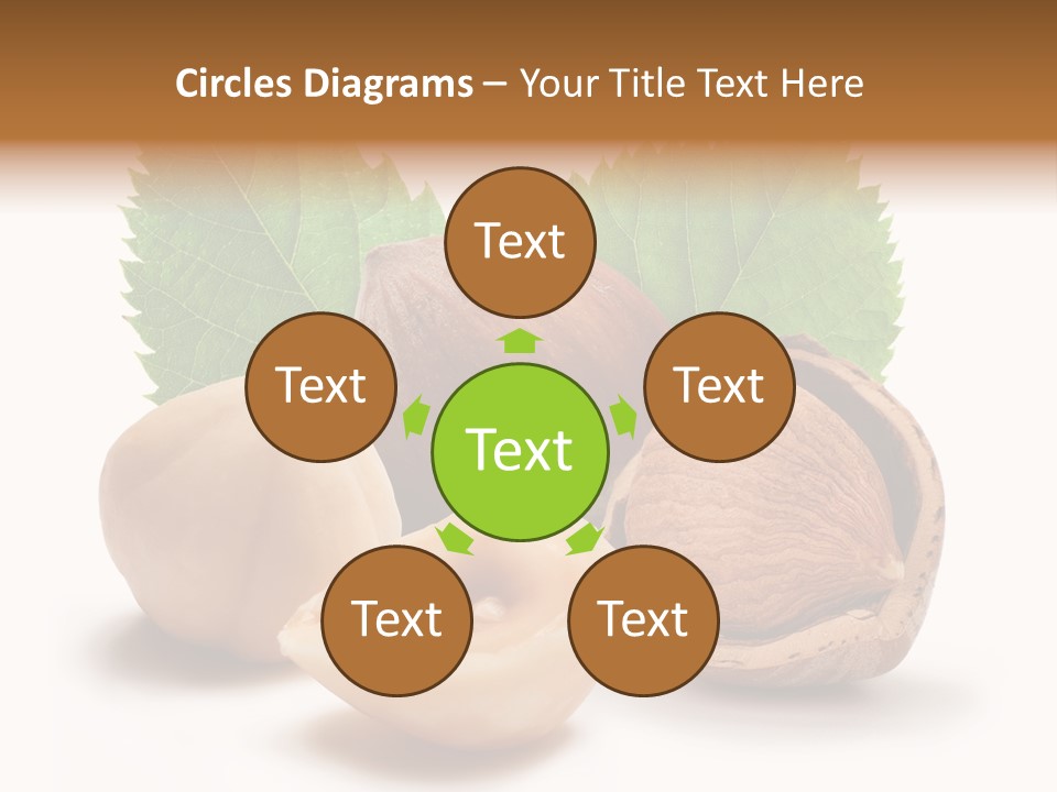 Skin Hazelnut Nuts PowerPoint Template