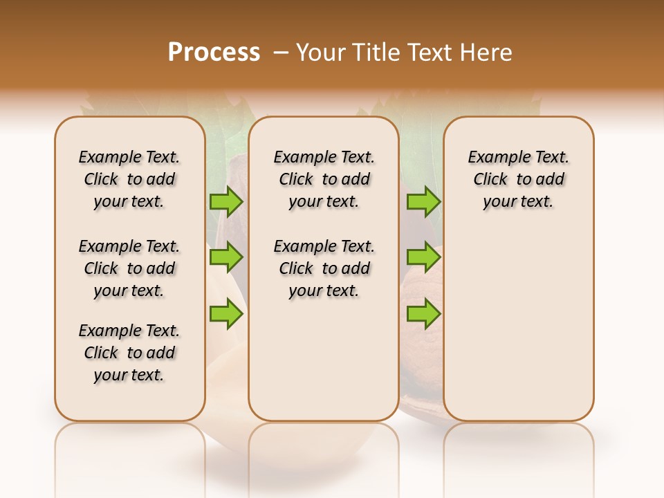 Skin Hazelnut Nuts PowerPoint Template