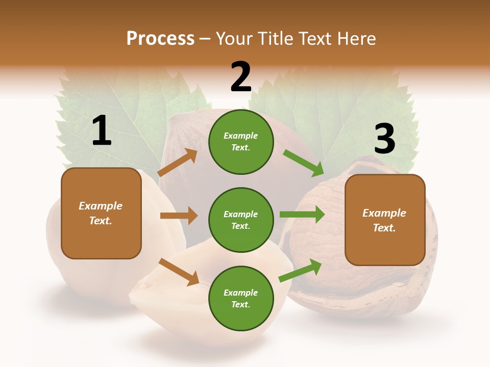 Skin Hazelnut Nuts PowerPoint Template