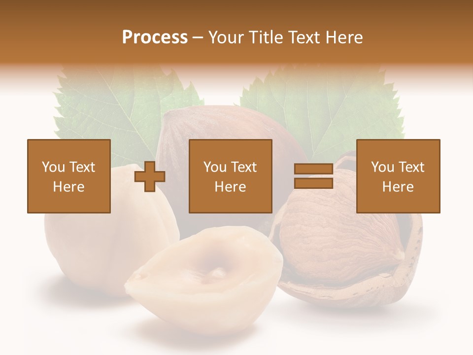 Skin Hazelnut Nuts PowerPoint Template