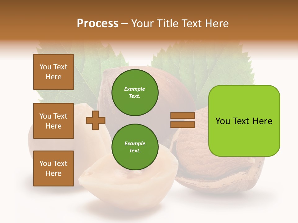 Skin Hazelnut Nuts PowerPoint Template