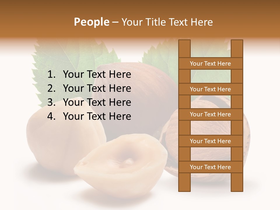 Skin Hazelnut Nuts PowerPoint Template