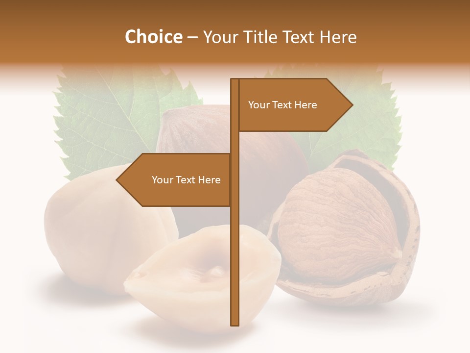 Skin Hazelnut Nuts PowerPoint Template