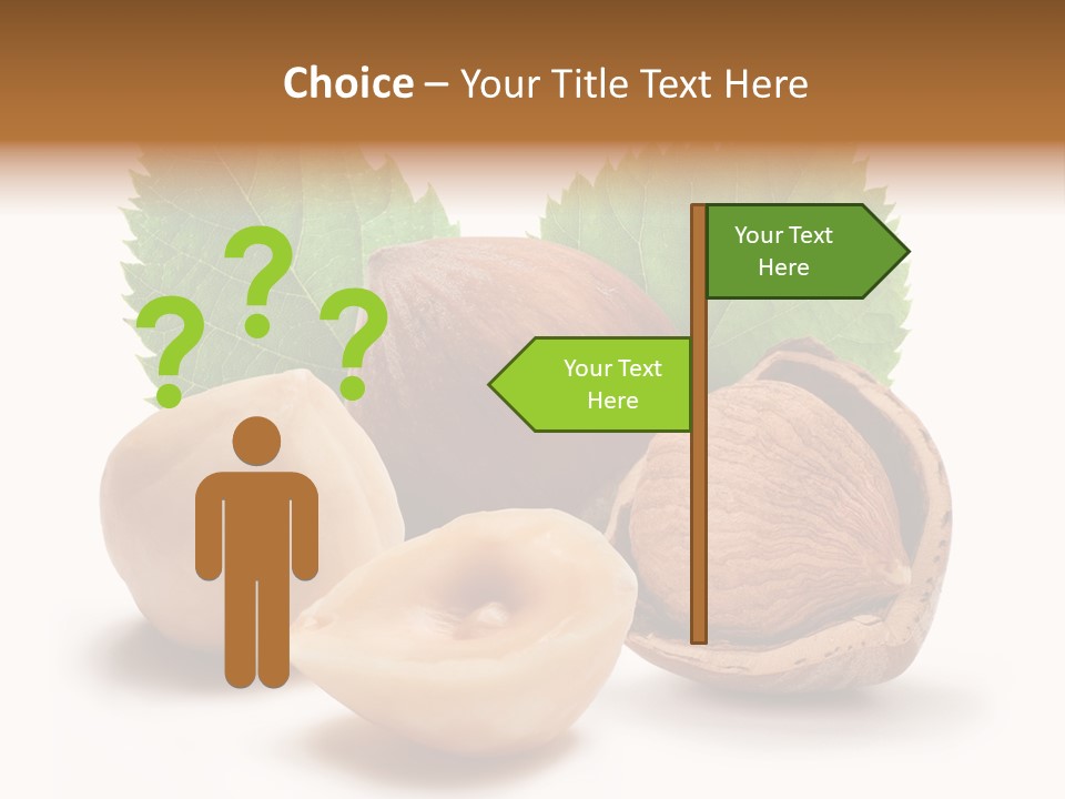Skin Hazelnut Nuts PowerPoint Template