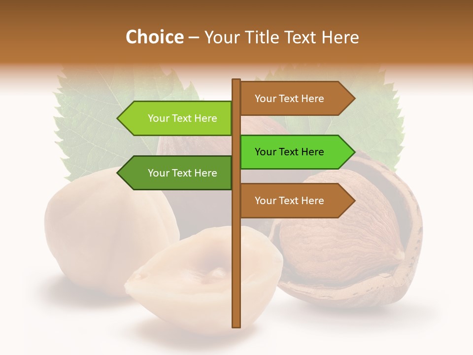 Skin Hazelnut Nuts PowerPoint Template