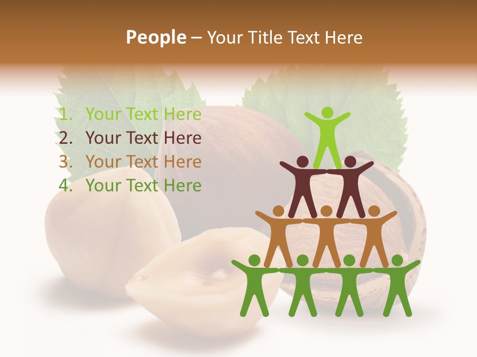 Skin Hazelnut Nuts PowerPoint Template