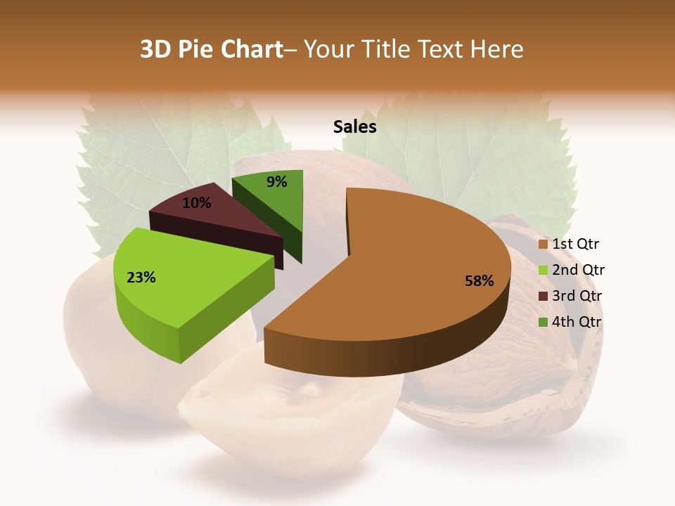 Skin Hazelnut Nuts PowerPoint Template