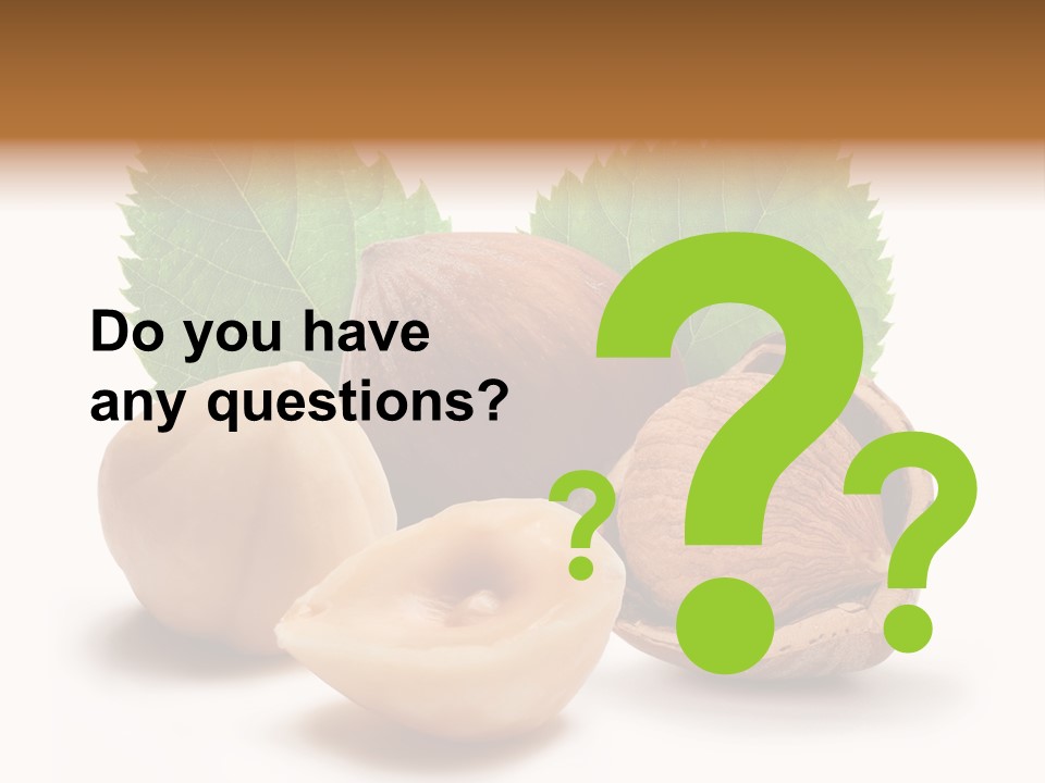 Skin Hazelnut Nuts PowerPoint Template