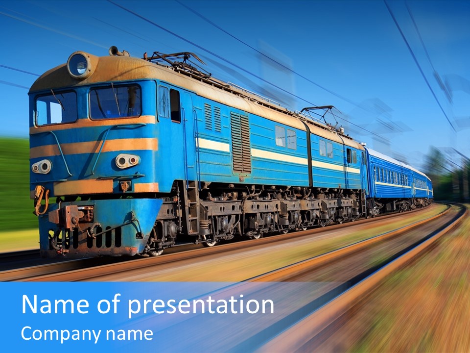 Tourism Railroad Motion PowerPoint Template
