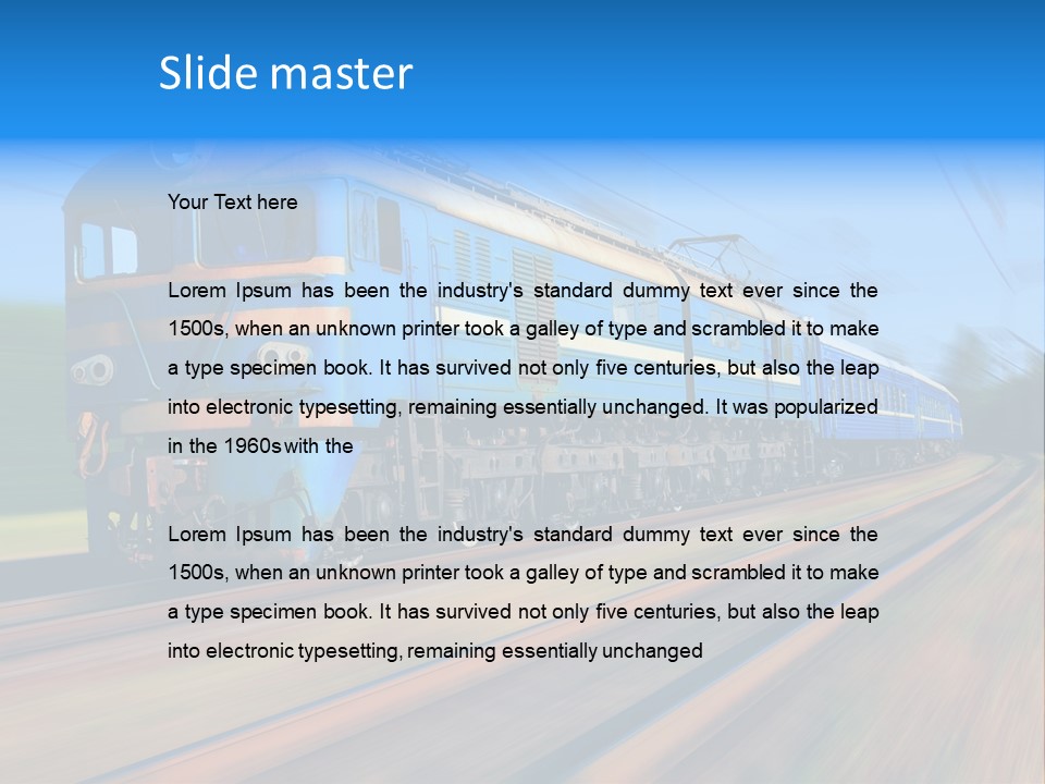 Tourism Railroad Motion PowerPoint Template