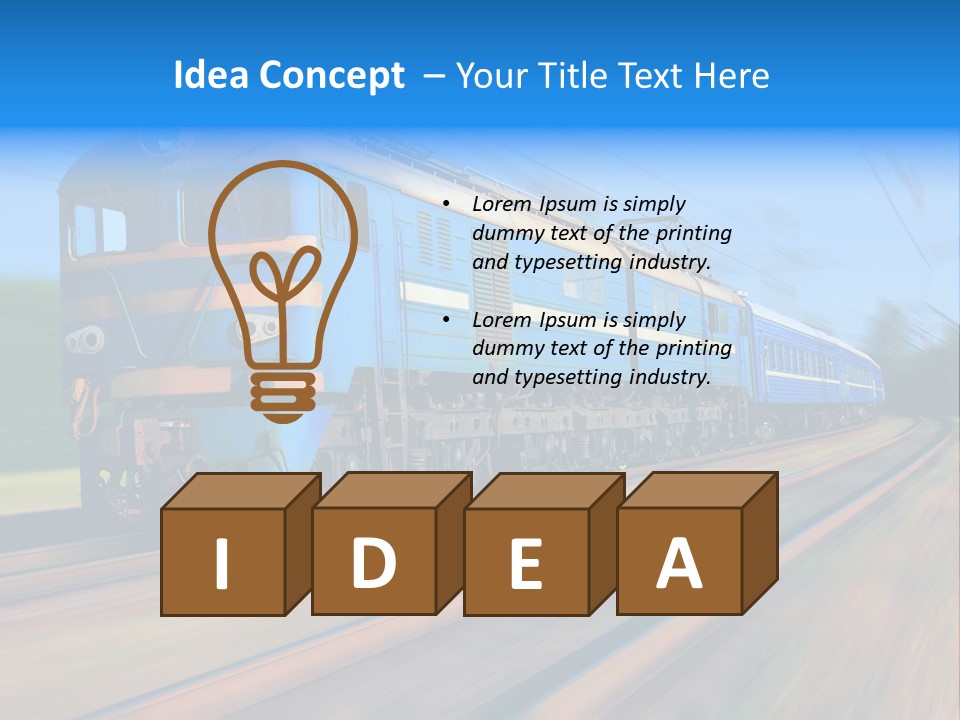 Tourism Railroad Motion PowerPoint Template