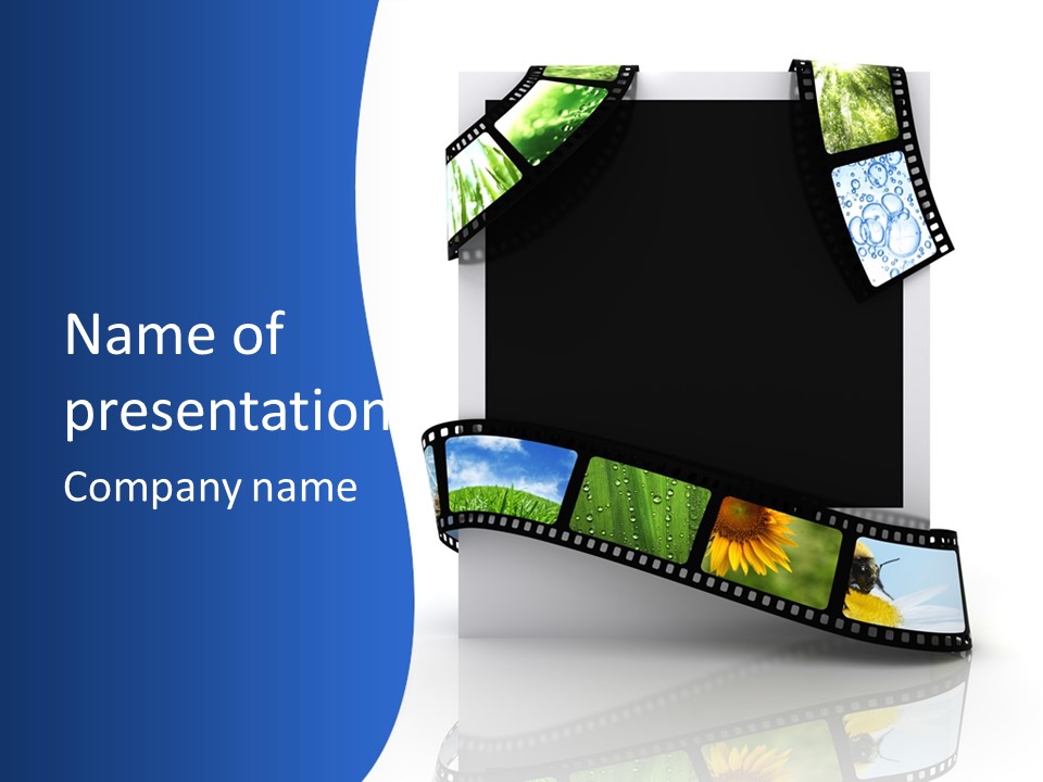 Empty Tape Film PowerPoint Template