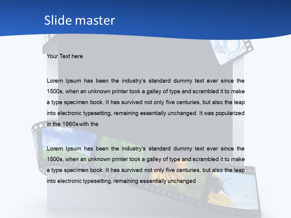 Empty Tape Film PowerPoint Template