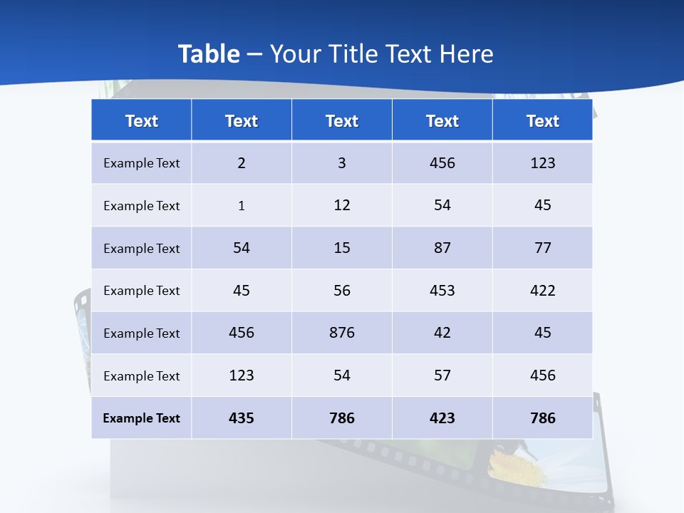 Empty Tape Film PowerPoint Template