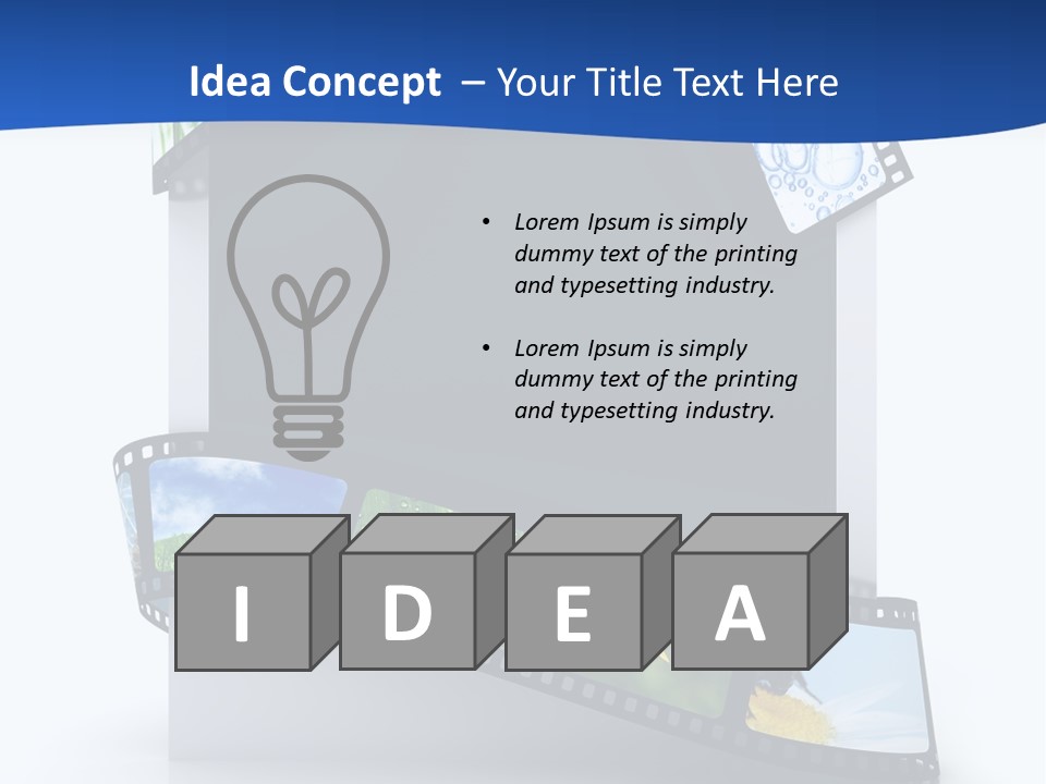Empty Tape Film PowerPoint Template