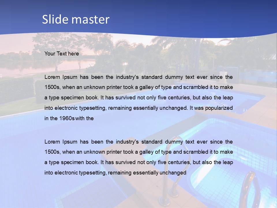 Season Spa Ocean PowerPoint Template