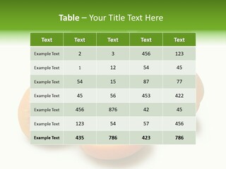Nutrition Palatable Vitamins PowerPoint Template