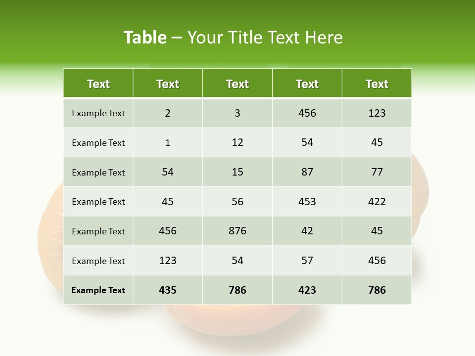 Nutrition Palatable Vitamins PowerPoint Template