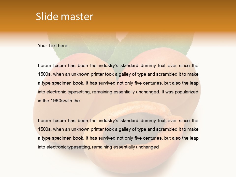 Sweet Still Life Yellow PowerPoint Template