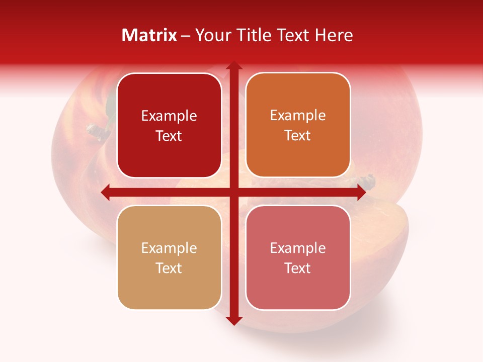 Fruit Meals Peaches PowerPoint Template