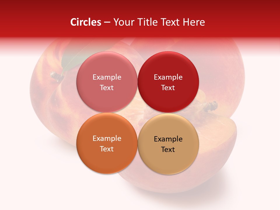 Fruit Meals Peaches PowerPoint Template