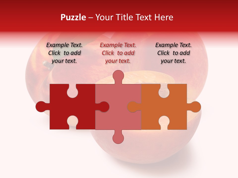 Fruit Meals Peaches PowerPoint Template