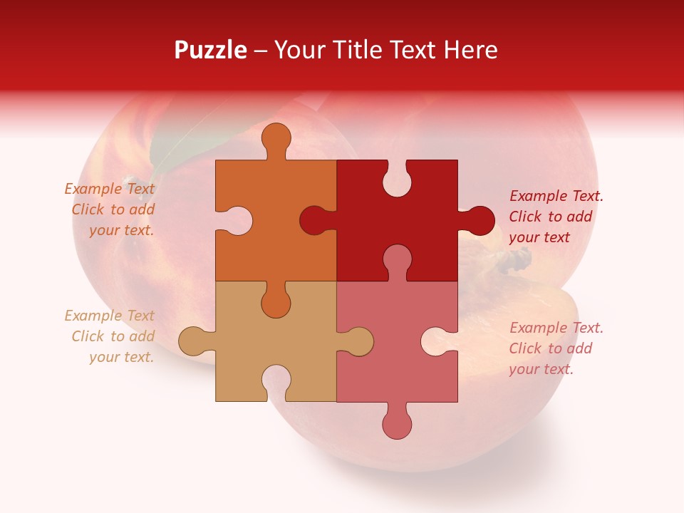 Fruit Meals Peaches PowerPoint Template