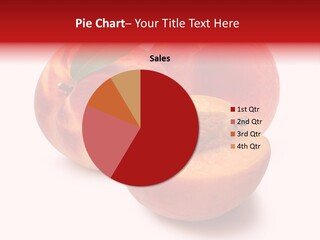 Fruit Meals Peaches PowerPoint Template