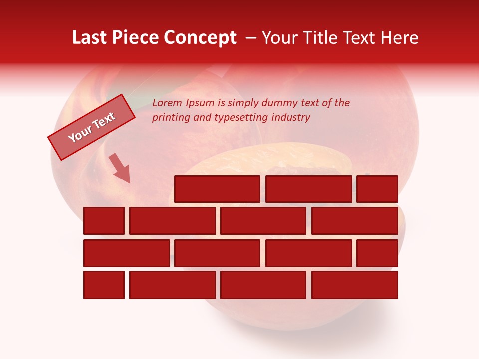 Fruit Meals Peaches PowerPoint Template