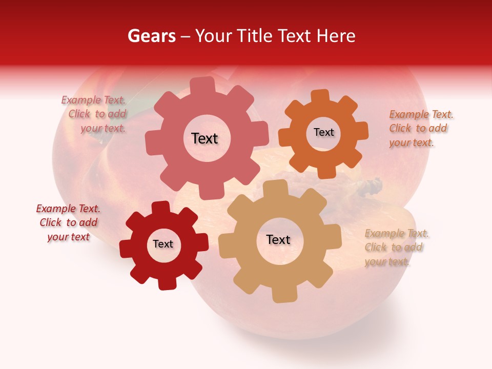 Fruit Meals Peaches PowerPoint Template